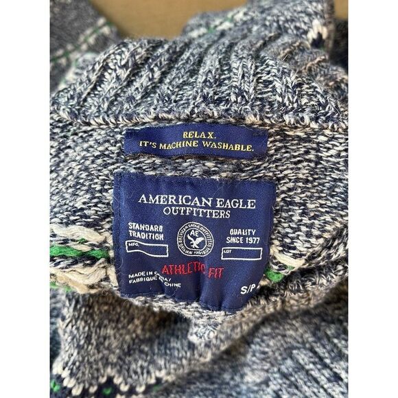 American Eagle sweater womens S/P turtleneck knit cotton rabbit hair blend - Picture 8 of 8